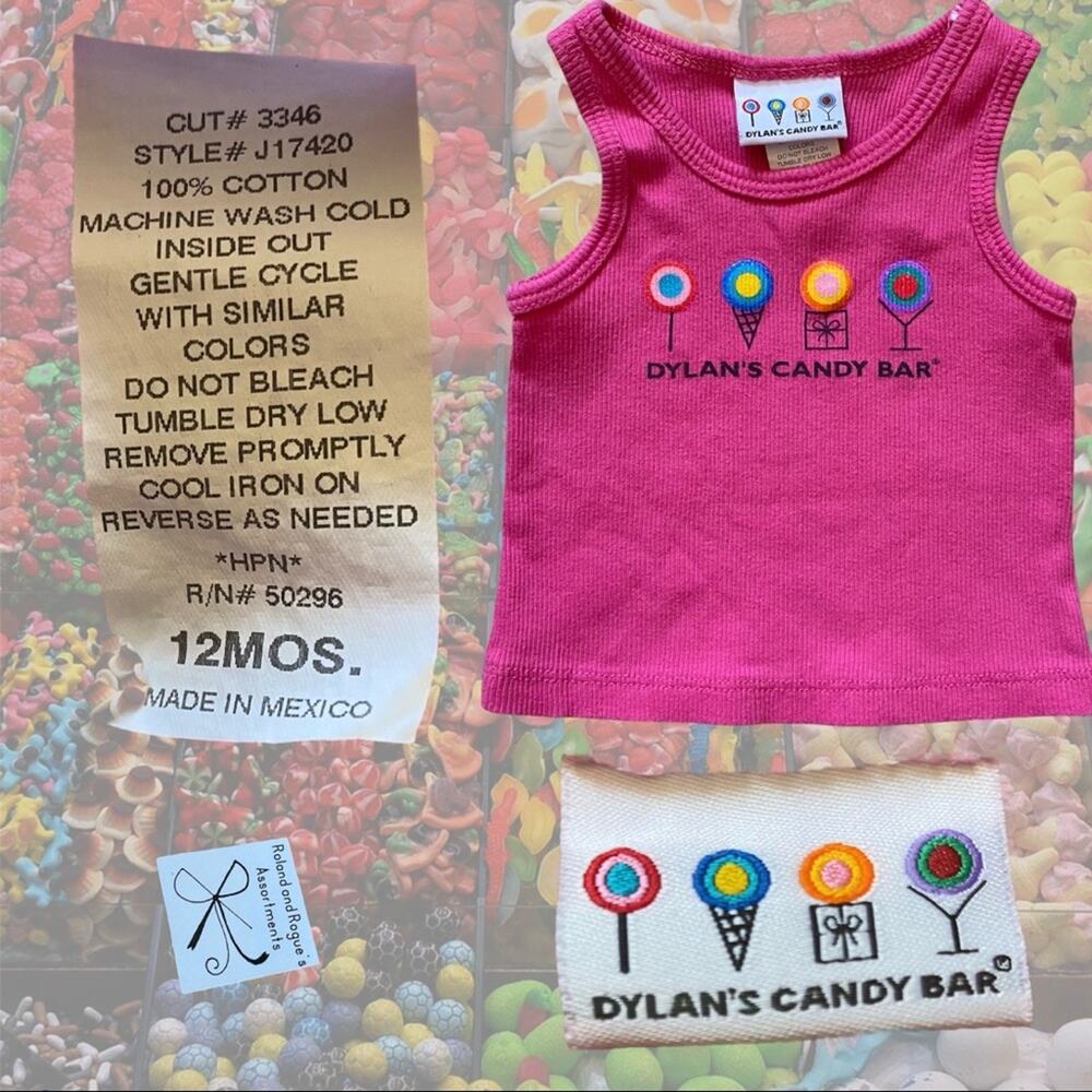 Dylan's Candy Bar Ribbed Tank Top Baby Sz 12 Months